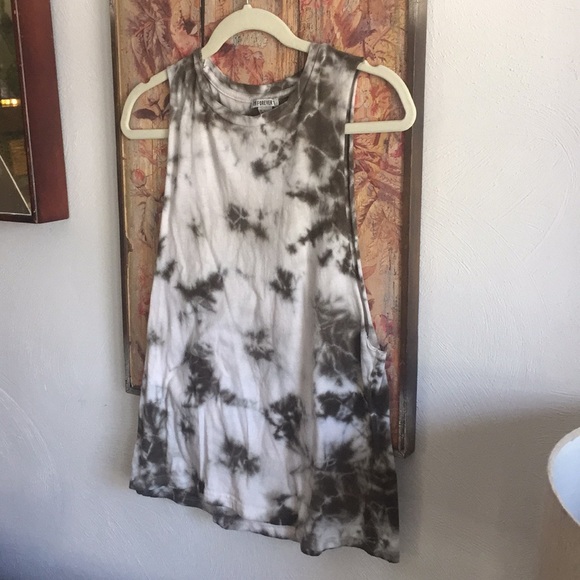 FOREVER 21 IVORY OLIVE TIE DYE MUSCLE TANK TOP S - Picture 9 of 12